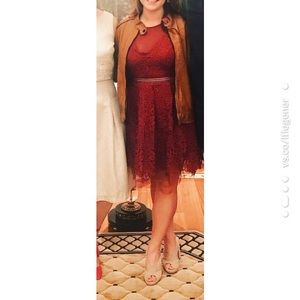 Burgundy Red Cocktail Dress